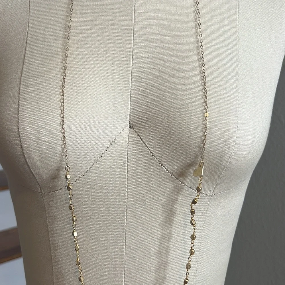 LOVE POPPY JEWELS Long Gold Plated Ball Necklace​​​​​​​​​ - Picture 5 of 10